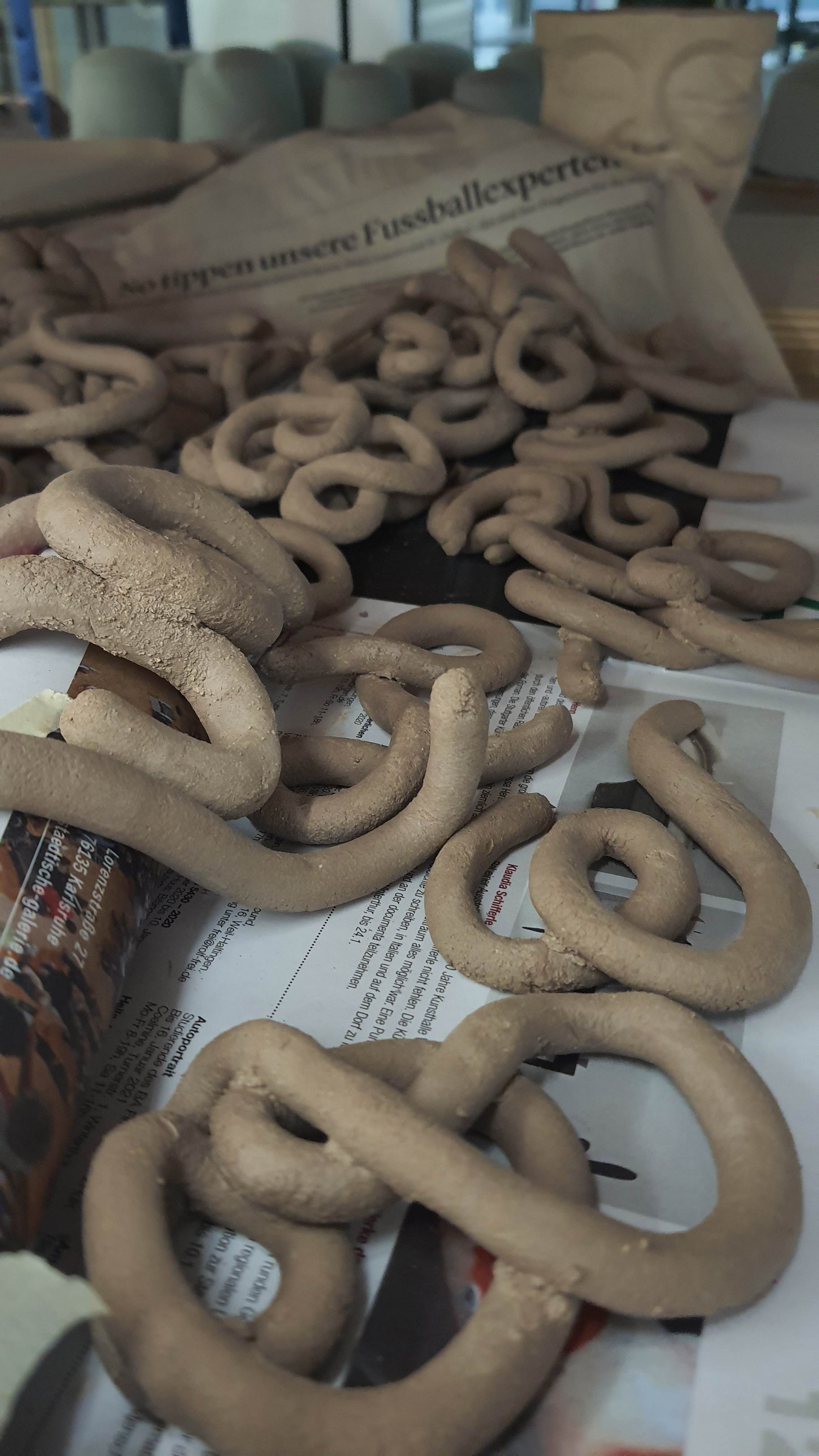 A Landscape of Coiled ceramic Letter experiments.